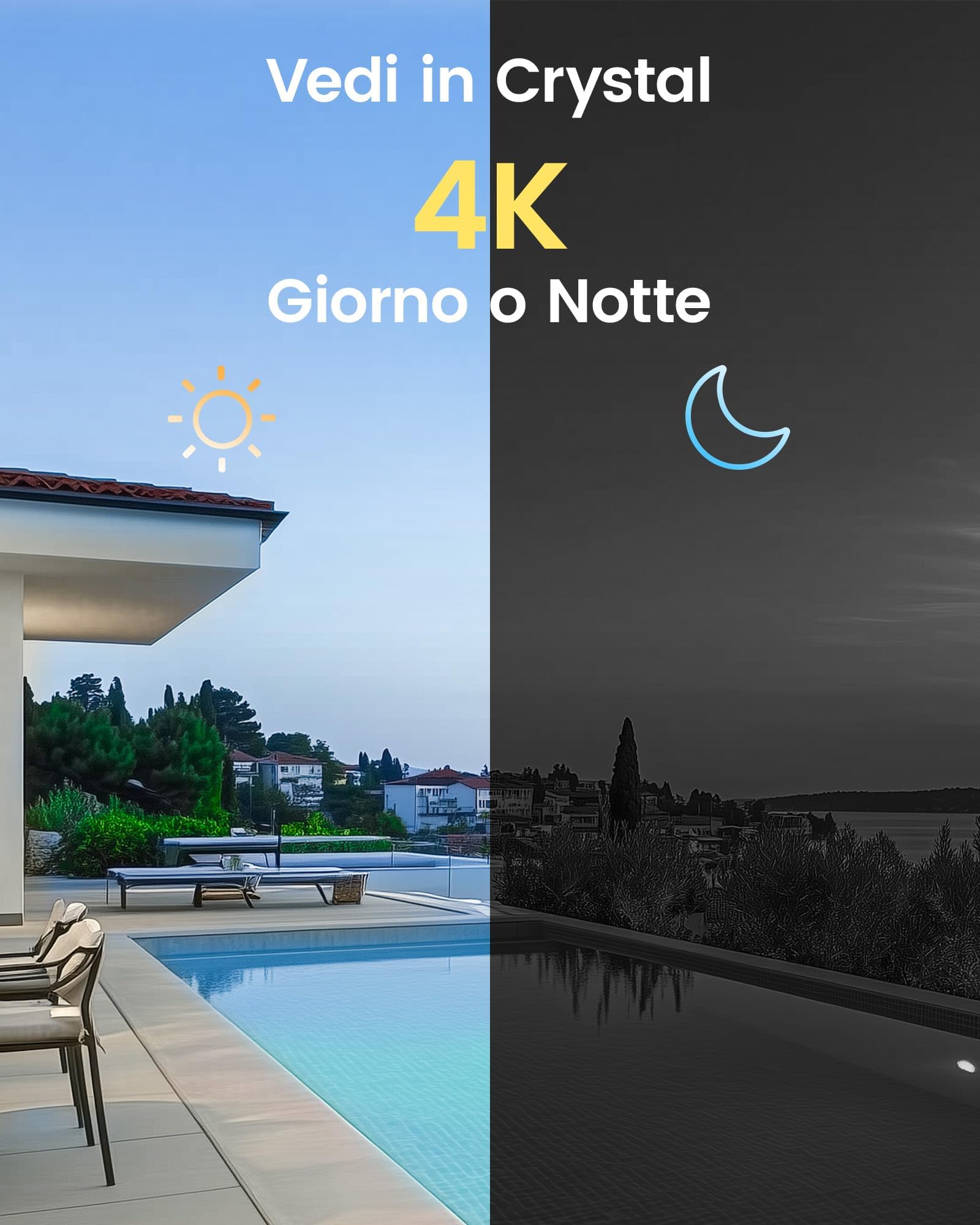 ZOSI 4K 8CH - Kit di videosorveglianza PoE per esterni, telecamera IP PoE 8MP con 8 CH 8 MP NVR, rilevamento di persona, allarme istantaneo, accesso remoto, visione notturna e registrazione 24/7