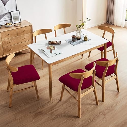 Miniatura 2 de Genina Fundas impermeables de asiento para silla de comedor, fundas elásticas para sillas de comedor, fundas protectoras para sillas de cocina,