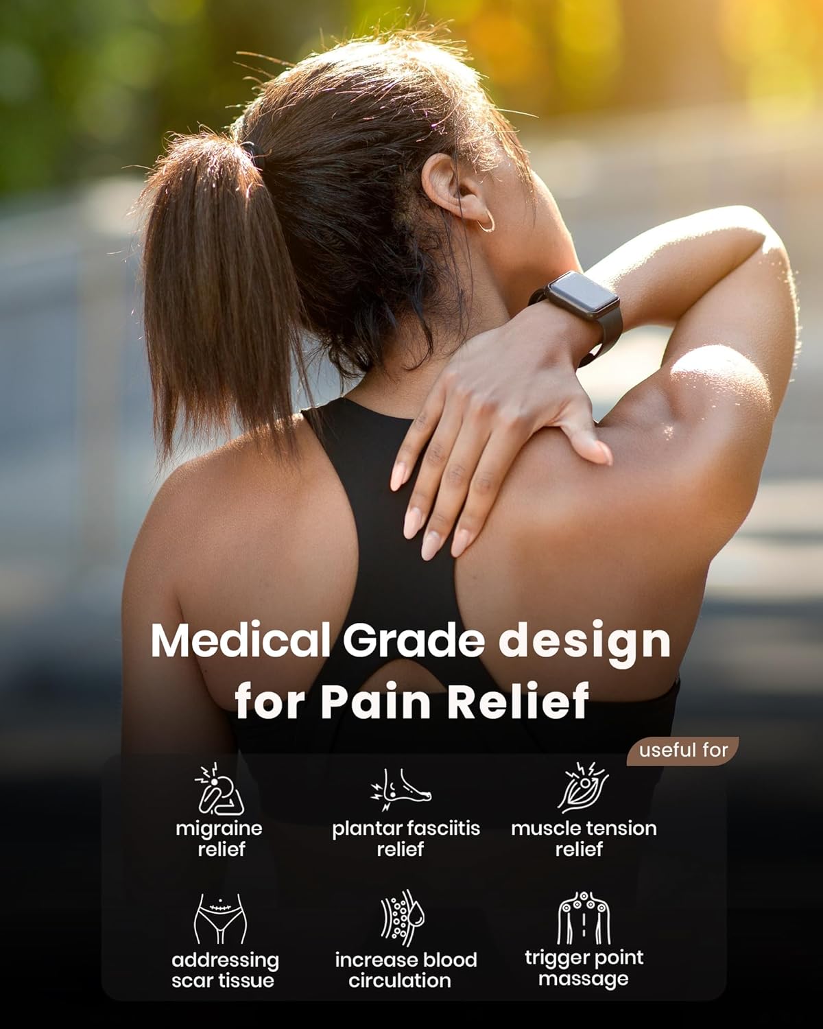 lifechill 3-in-1 Stainless Steel Gua Sha Tool, Professional Trigger Point Massage Tools & Fascia Release Scraper for Muscle Pain Relief of Neck, Shoulder, Leg & Body - Image 8