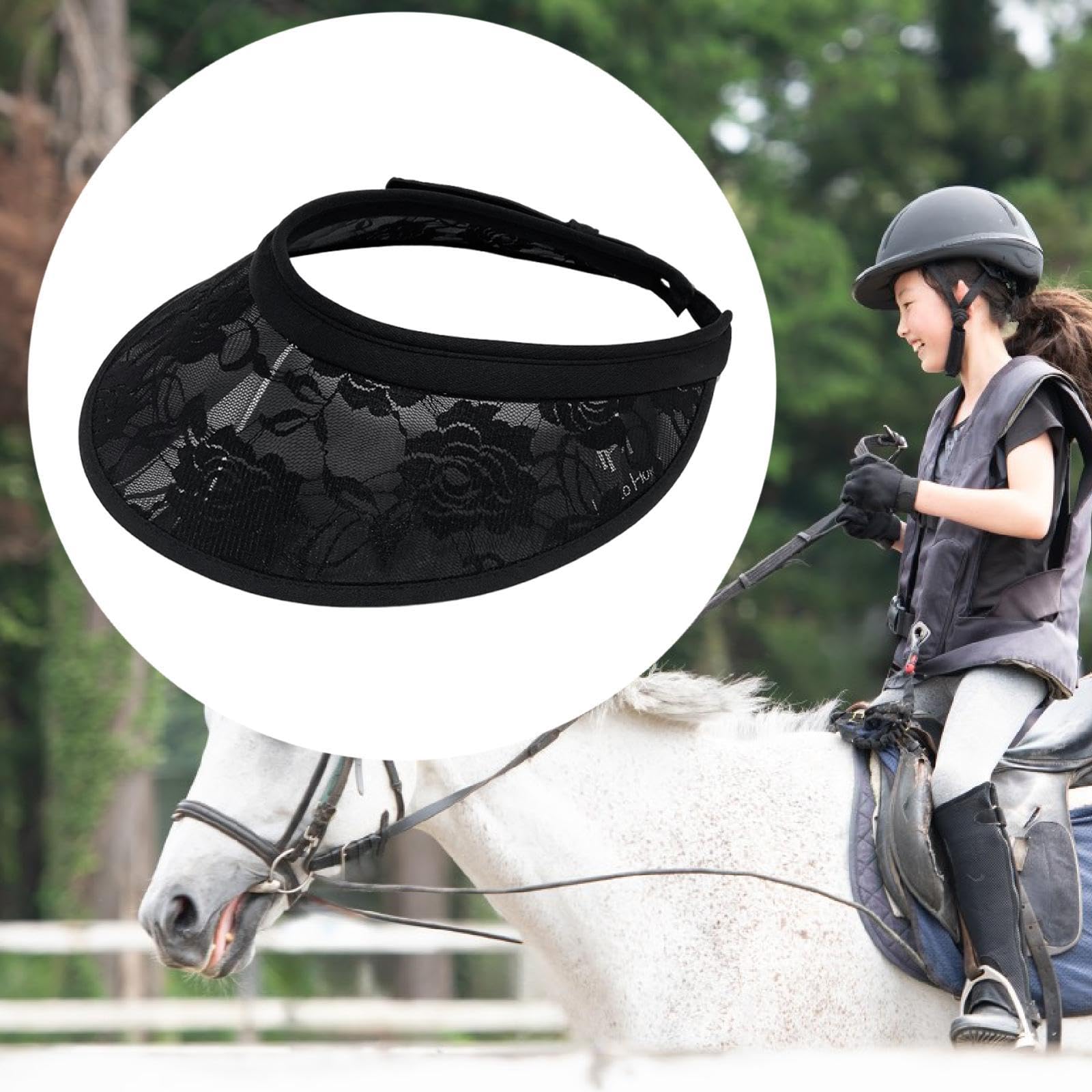 rockible Visera Solar Ajustable para Casco Ecuestre, Gorra para Ciclismo