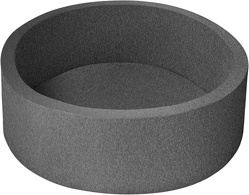 Piscina de pelotas de espuma para niños pequeños, piscina de pelotas suave, juguete de regalo ideal para niños, piscinas infantiles - Gris oscuro