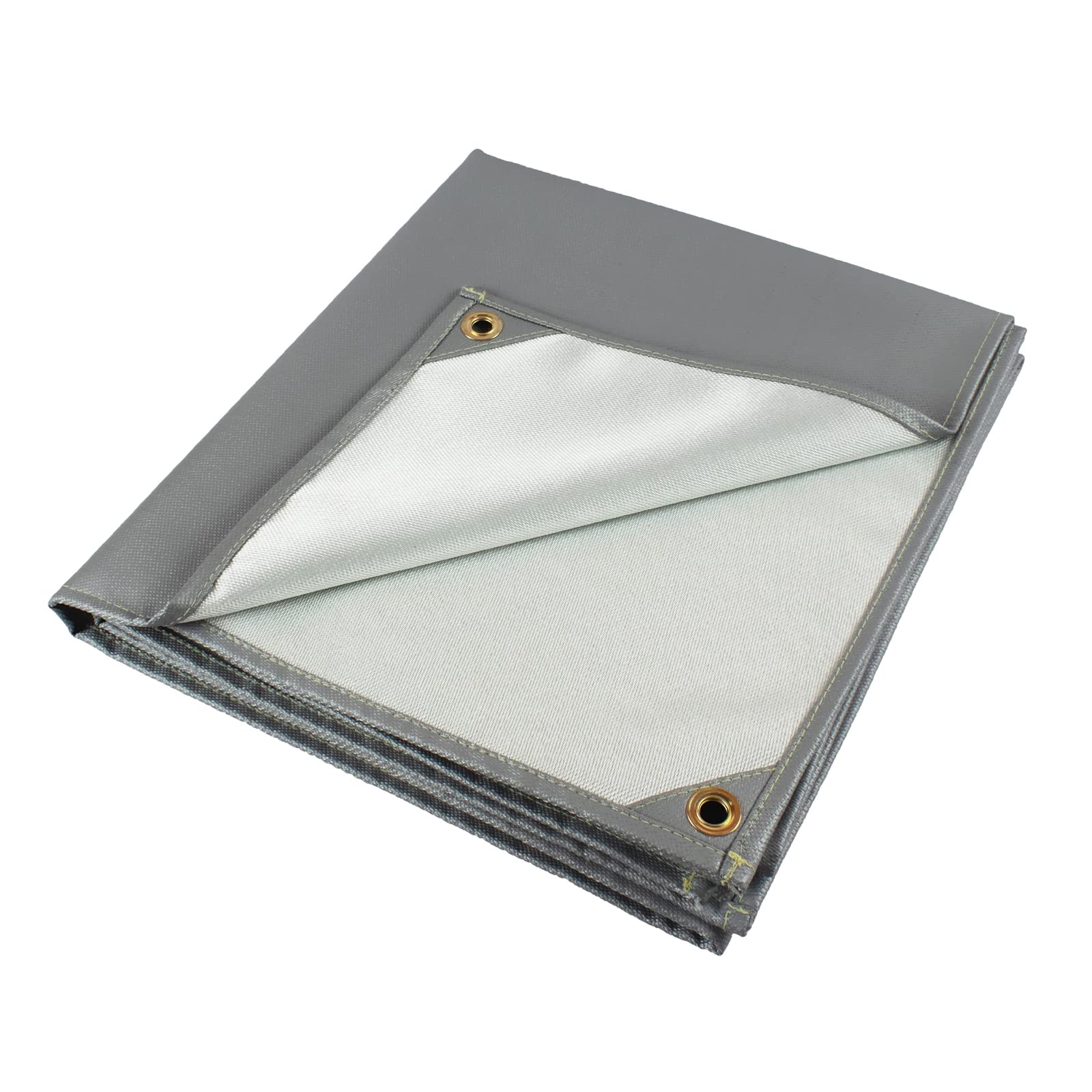FLASLD Manta de Soldadura Resistente de 122 x 183 cm, Escudo de Soldadura de hasta 2000 °F, Manta térmica aislada para Uso Industrial, Camping, Fumadores y Parrillas