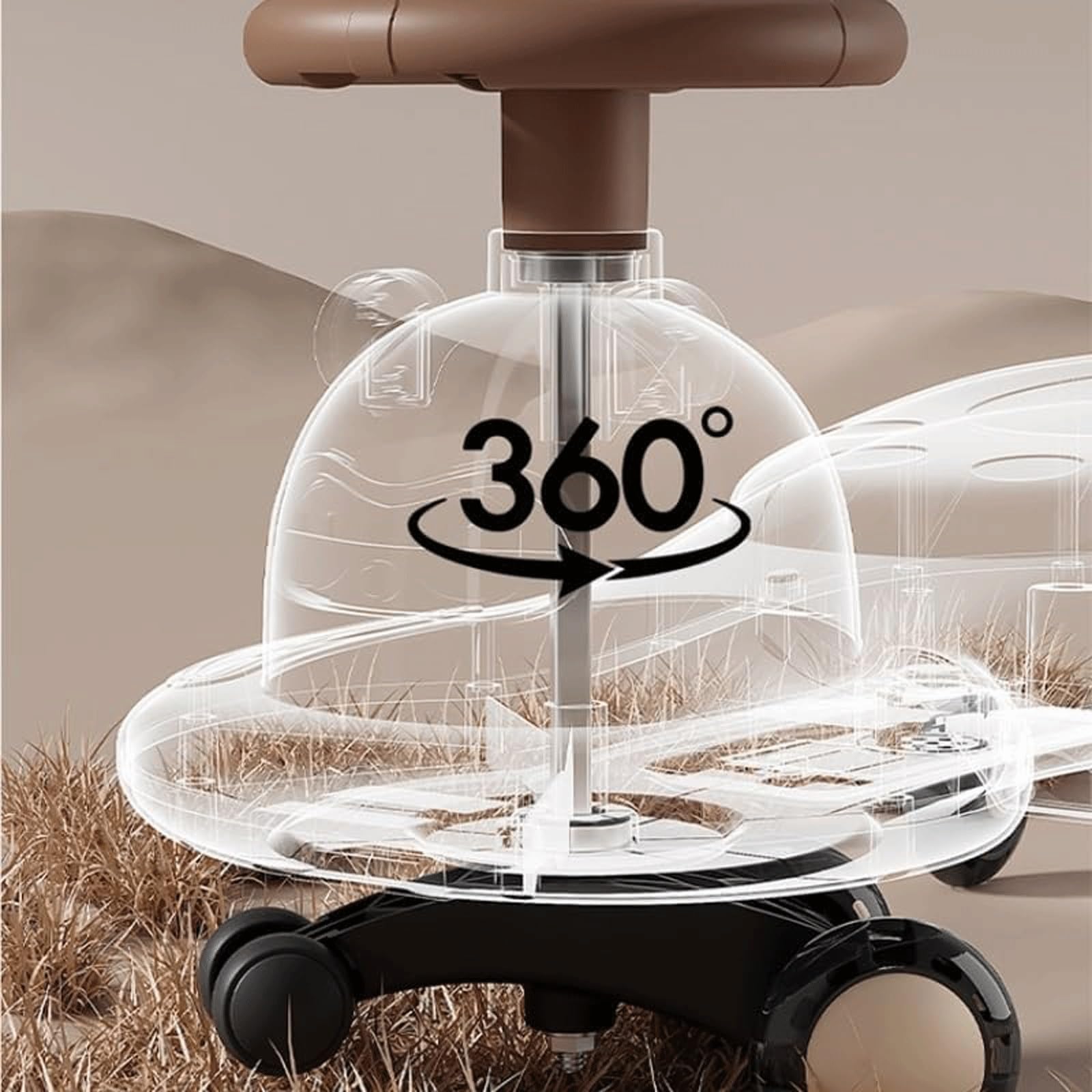 Wiggle Car Huśtawka Samochód Cicha Wiggle Hulajnoga Flash Wheel Rowerek biegowy Jeździć na pchaczu Dziecięcy samochód Wiggle z liną do mocowania(Roze)
