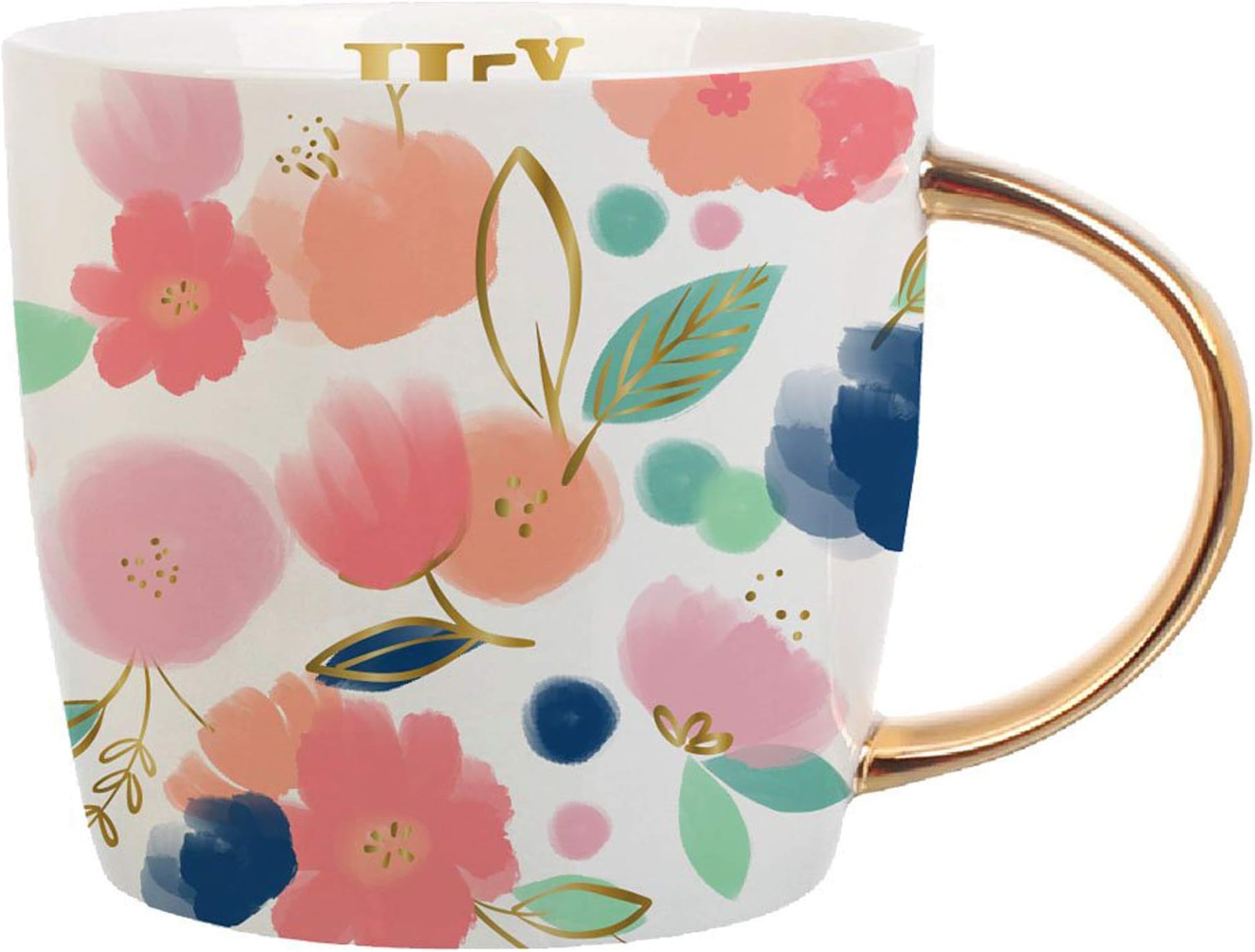 slant collections Creative Brands 14-Ounce Porcelain Coffee Mug, Hey Mama