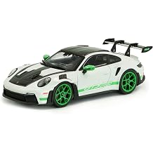 Solido 143 Scale Porsche 911 992 GT3 RS Tribute to Carrera RS Package White W/Green 2023 Diecast Model Car S4314801