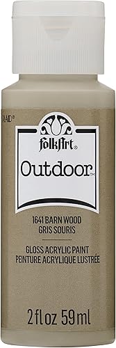 FolkArt Pintura acrílica para exteriores, 2 onzas, madera de granero
