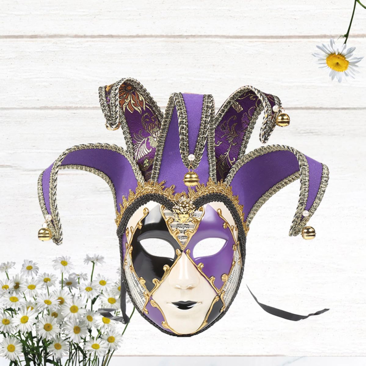Veneciana de Plástico Púrpura de Cara Cómoda Olor para y Fiesta Adecuado para y Disfraces Vintage