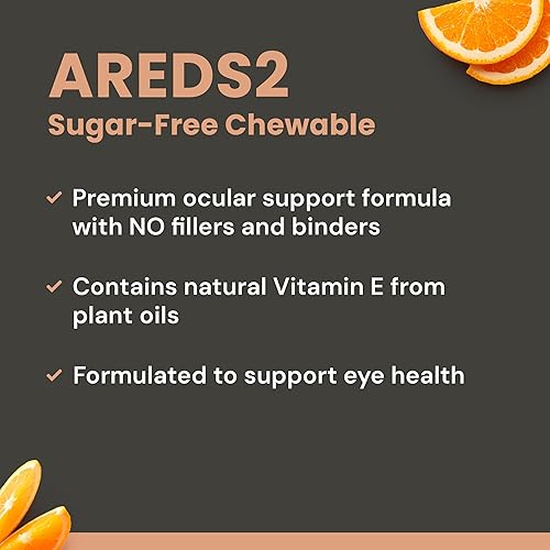 Miniatura 2 de AREDS 2 vitaminas para ojos sin azúcar alternativa a las gomitas de luteína para ojos luteína para la salud de los ojos vitaminas para ojos sin