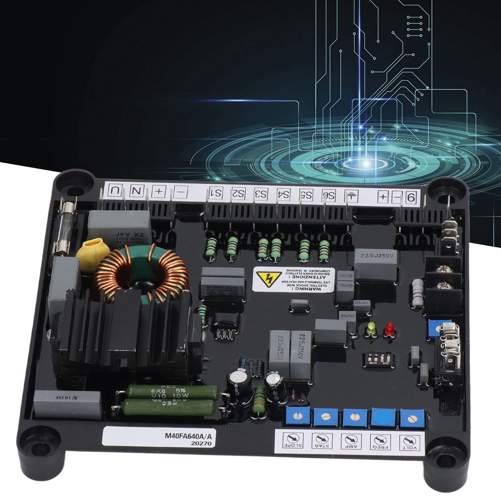 Automatischer Spannungsregler AVR-Steuermodul ABS-Gehäuse für Generator Genset M40FA640A
