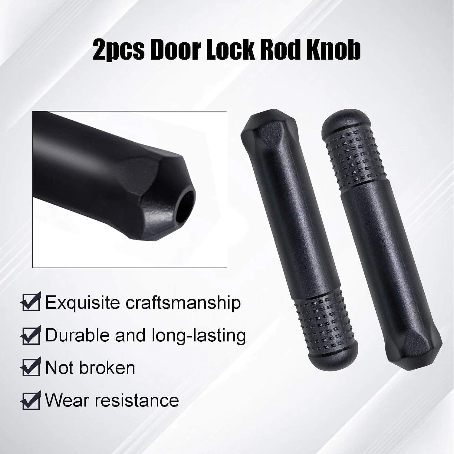 2PCS Door Lock Rod Knob Door Locking Pin Pull Button Fit for Honda Accord 2003-2007 for Honda Odyssey Touring 2005-2010 for Acura TL TSX 2004-2008 Replace 72137-SDA-A00ZA