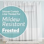 Bigfoot Shower Curtain Liner – 72 x 72 PEVA Heavy Duty Shower Curtain with Rustproof Metal Grommet and 3 Magnetic Weights – Odor Free and Compatible with Standard Showers, White