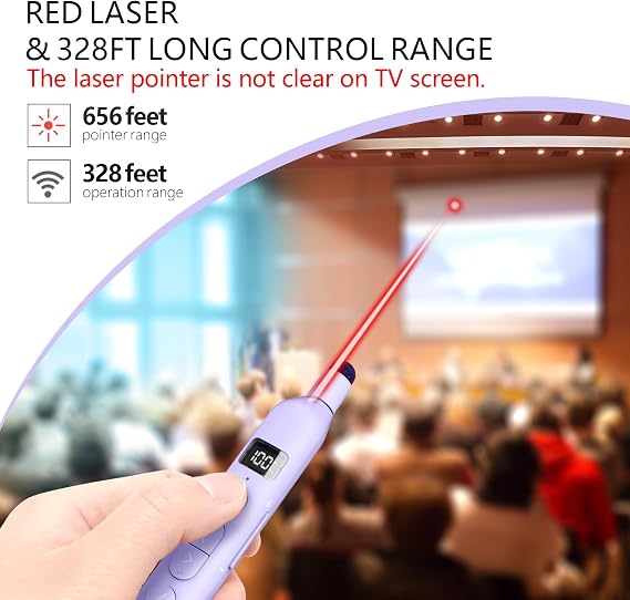 N21 Bluetooth Presentation Clicker with Telescopic Pointer for Powerpoint