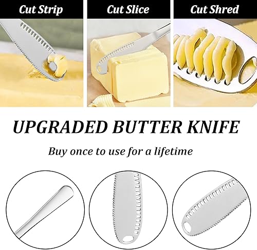 Miniatura 3 de Dominion - Juego de cubiertos con cuchillo de mantequilla, 25 piezas de cubiertos de acero inoxidable 18/0 para 4, incluye cuchillo de carne