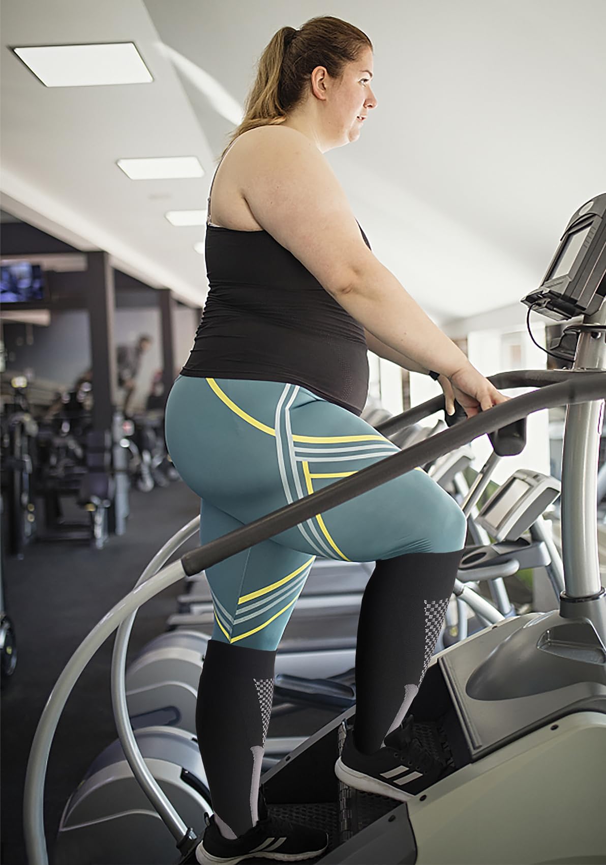 Double Couple 3 paia di calze a compressione per donne uomini 20-30mmhg calze alte al ginocchio per sport corsa viaggi infermieri gravidanza