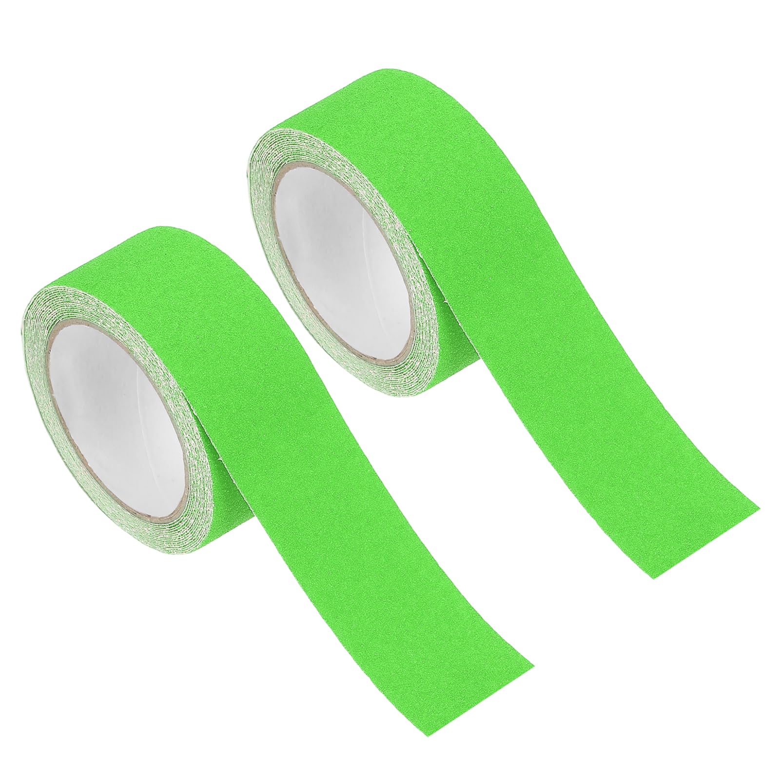 PATIKIL 2Pcs Frosted Non-slip Tape - 5m x 5cm, Anti Slip Grip Safety Non Skid Tread Stair Cases Tape High Adhesion & Waterproof, Suit for - Outdoor/Stairs, Fluorescent Green