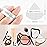 CUPID CARE 6 Pcs Triangle Powder Puff with 2 Travel Cases, Setting Powder Puffs for Face Powder and Foundation, Velour Makeup Puff for Loose Powder Body Powder, Skin-Friendly, Beauty Makeup Tools