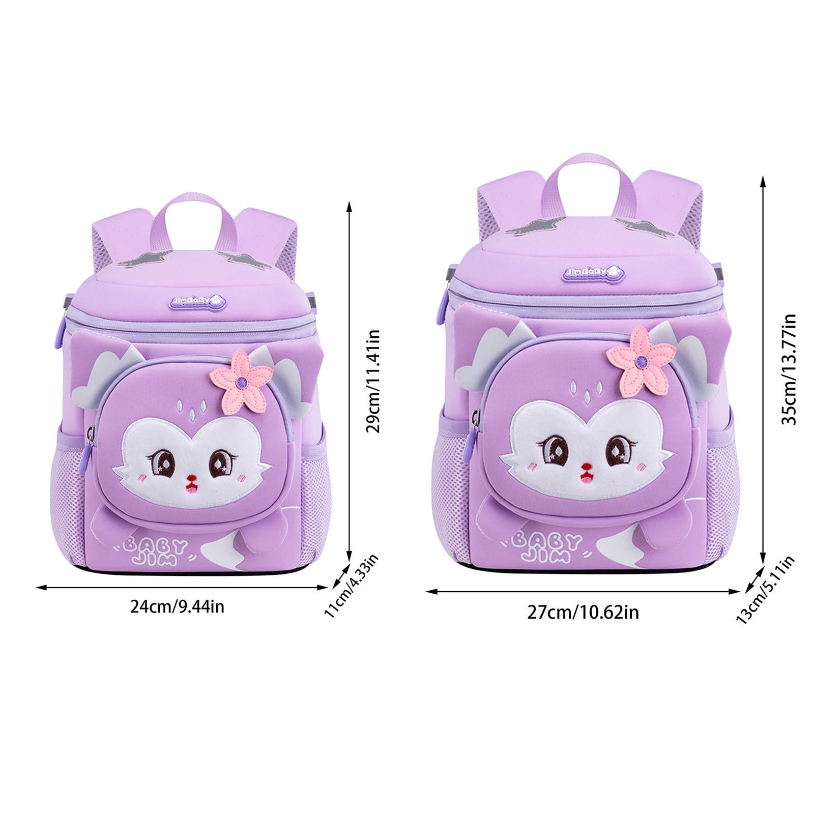 Zaino Scuola Materna Bambina, Zaino Bimba prima Elementare Ritorno a Scuola | Zainetto Asilo Bimba Leggero Ergonomico Zaini Scuola Media Ragazza Tinta Unita E Minimalista Zaini Scuola Elementare