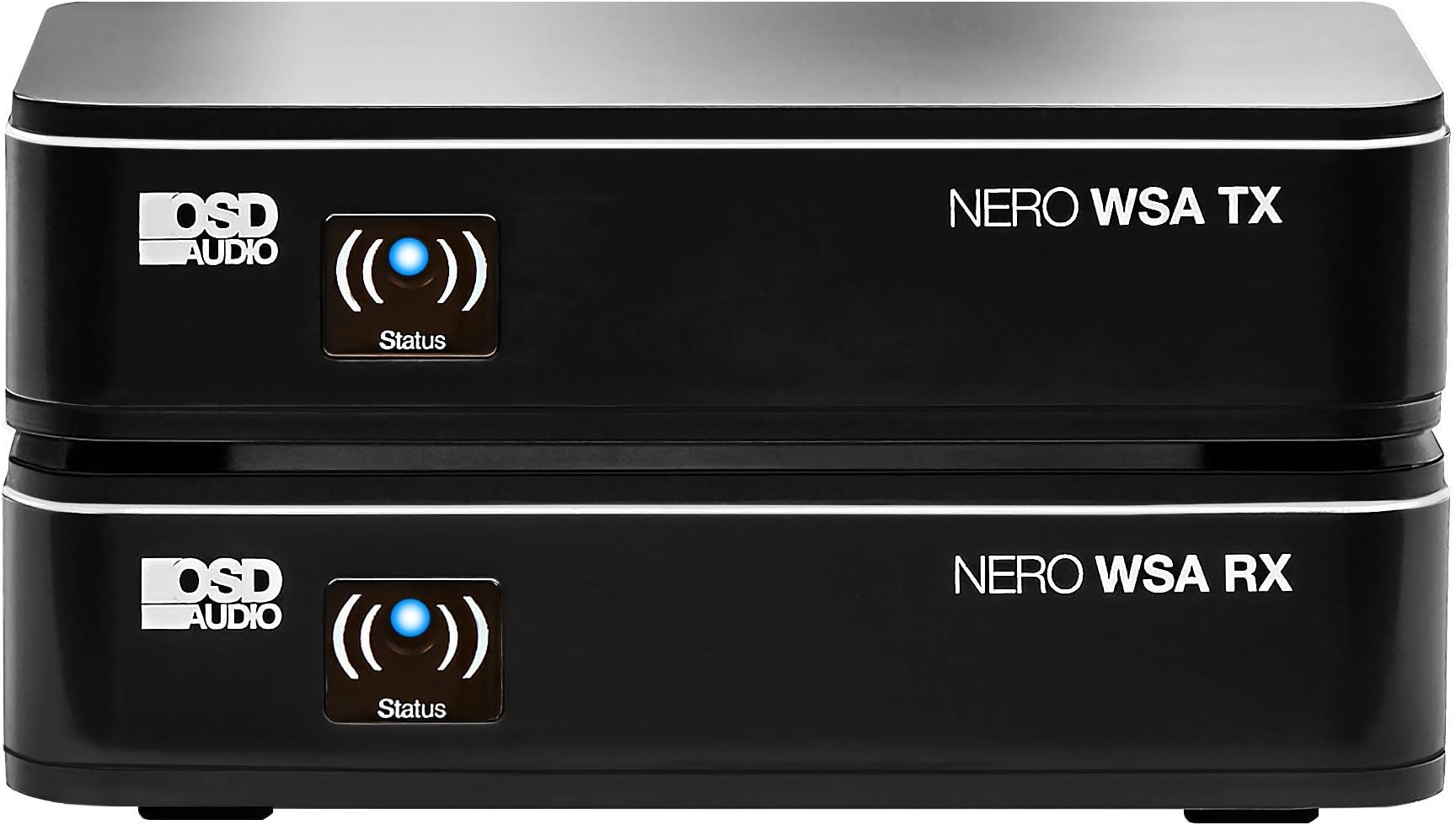 Wireless 5.8G Subwoofer Transmitter/Receiver Kit Dual Source, Diversity Antennas and Brackets Nero-WSA