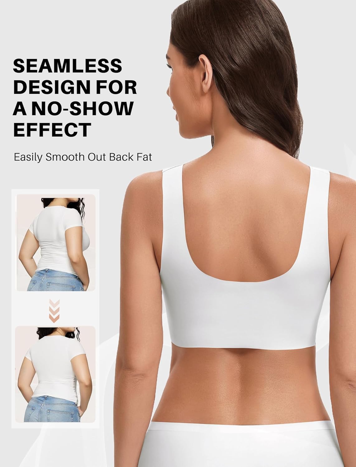 Avidlove Women's Comfy Pullover Wireless Bra Seamless Bralettes No Underwire T Shirt Wirefree Wide Straps Sleep Everyday Bras - Image 4