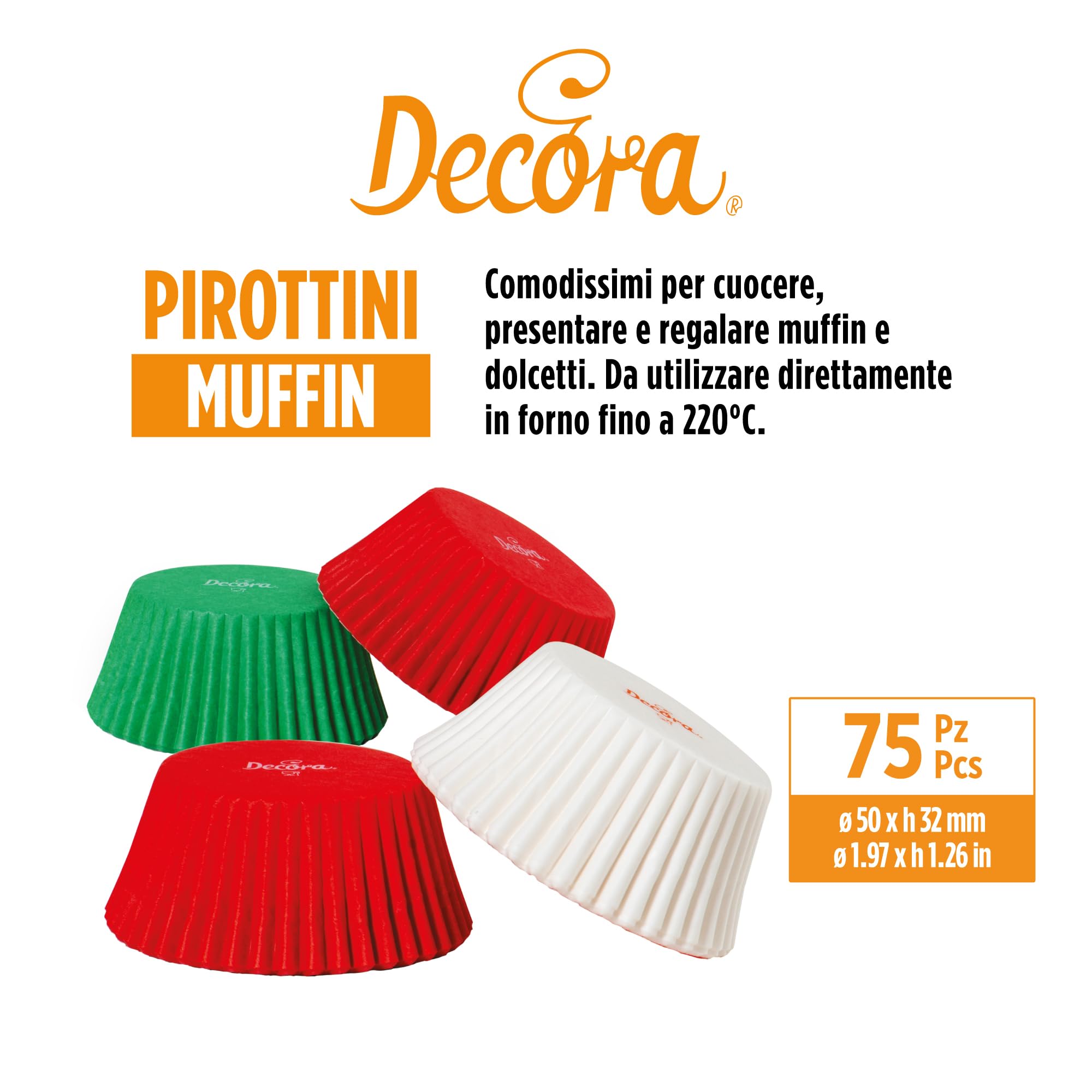 Pirottini Mini Muffin Natale - 200 Pezzi Bianco, Rosso E Verde | Carta Forno Antiaderente 220°C - Foto 6