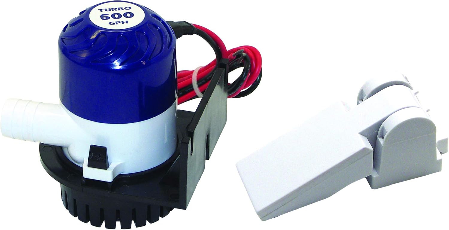 Shoreline Marine SL52257X Bilge Pump 600 GPH with Switch, Bilge Pumps