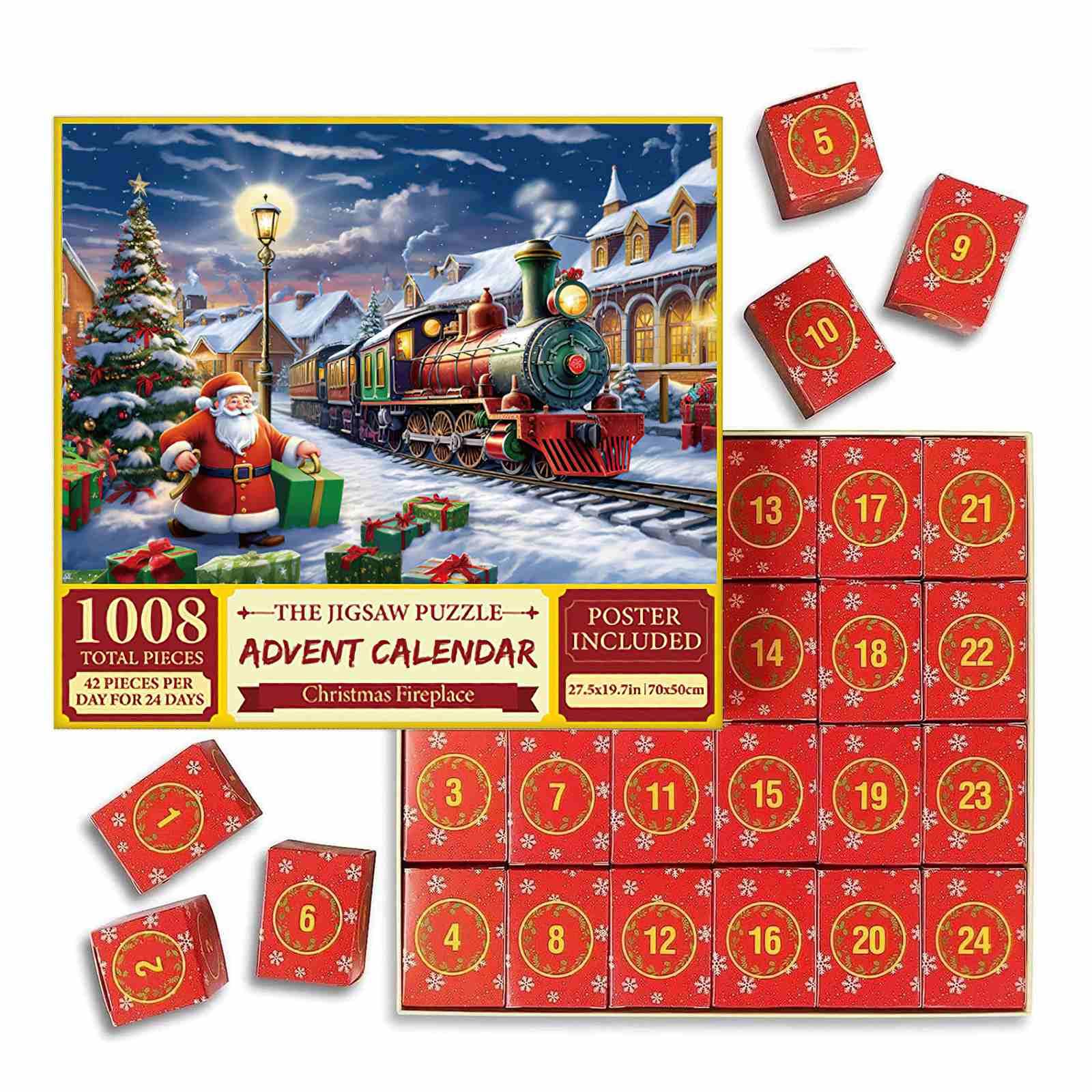 Calendrier De L’Avent Puzzle 2024 – 24 Jours De Surprises Pour Adulte – Puzzle Noël à Dévoiler Jour Après Jour, Cadeau Original