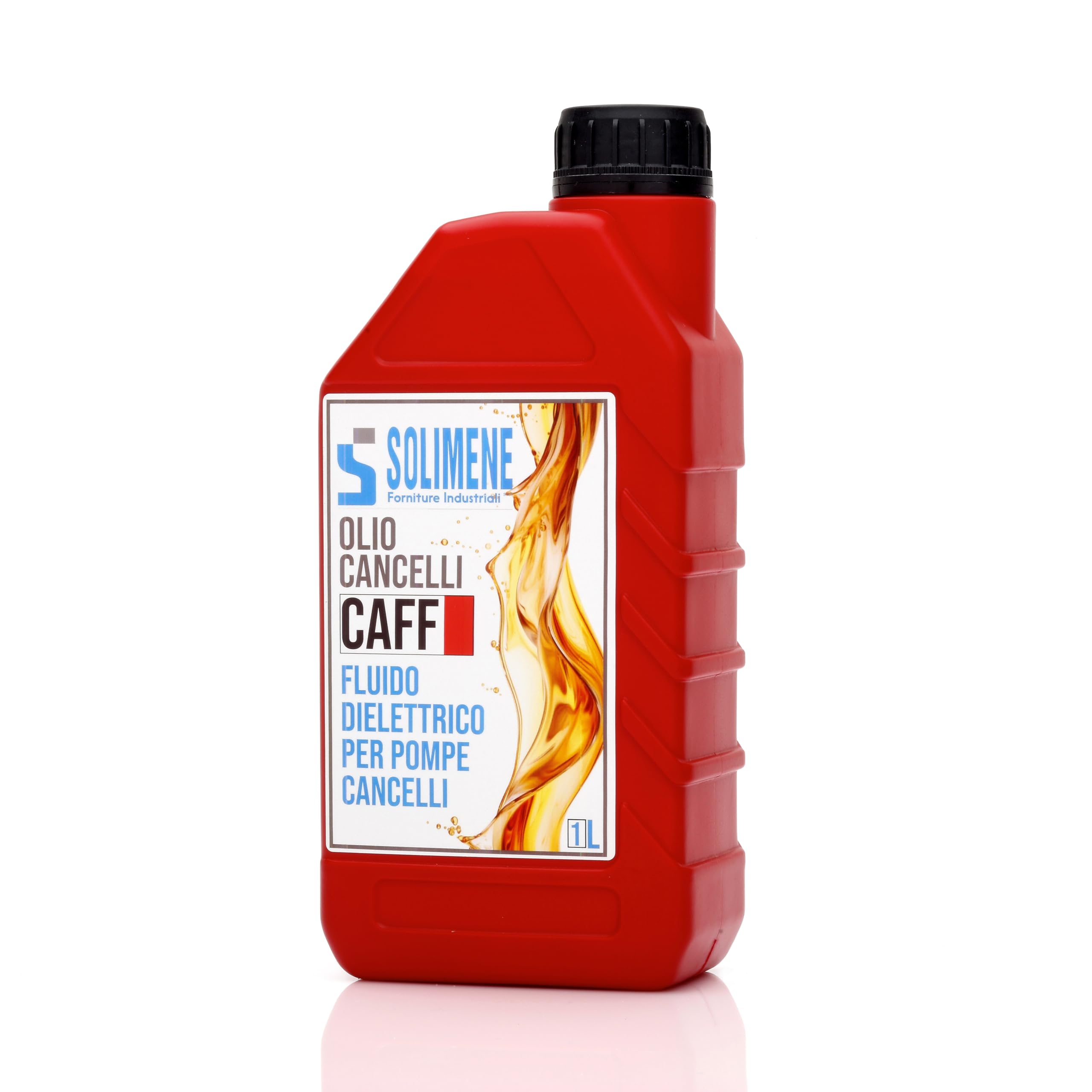HUILE DIÉLECTRIQUE - Rouge pour pompes et portails - VG 22 - CAFF - Lubrifiant pour pistons et systèmes hydrauliques, portails automatiques - 1L - Haute protection et fiabilité