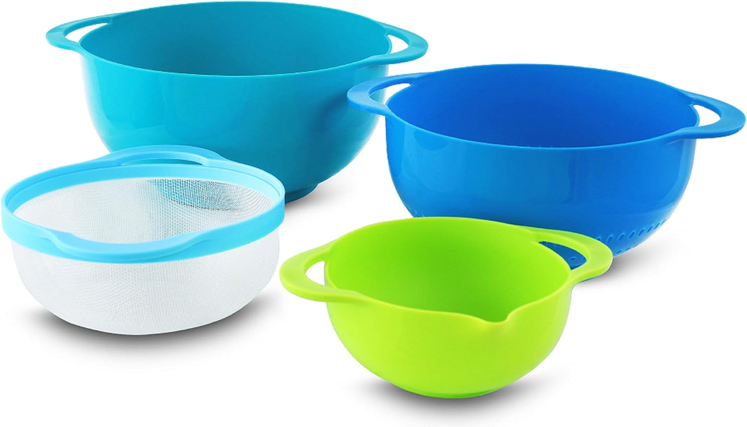 MegaChef's Multipurpose Stackable Mixing Bowl and Measuring Cup Set