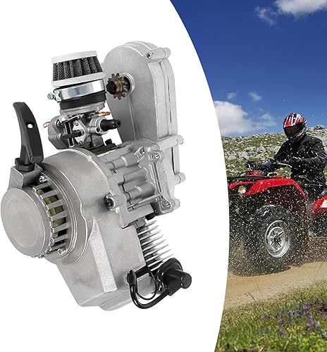 Miniatura 4 de Motor del motor, 49cc 2 tiempos completo motor motor refrigerado por aire para la bici de bolsillo mini Quad Bike Scooter ATV