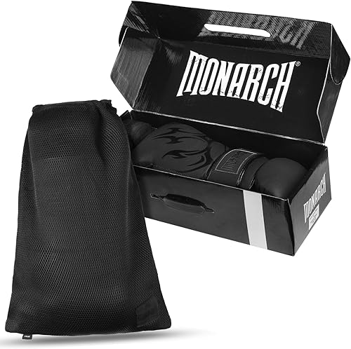 Miniatura 2 de Guantes de boxeo de cuero genuino para hombres y mujeres  Entrenamiento profesional, Muay Thai, MMA y juego de sparring con envolturas de mano y