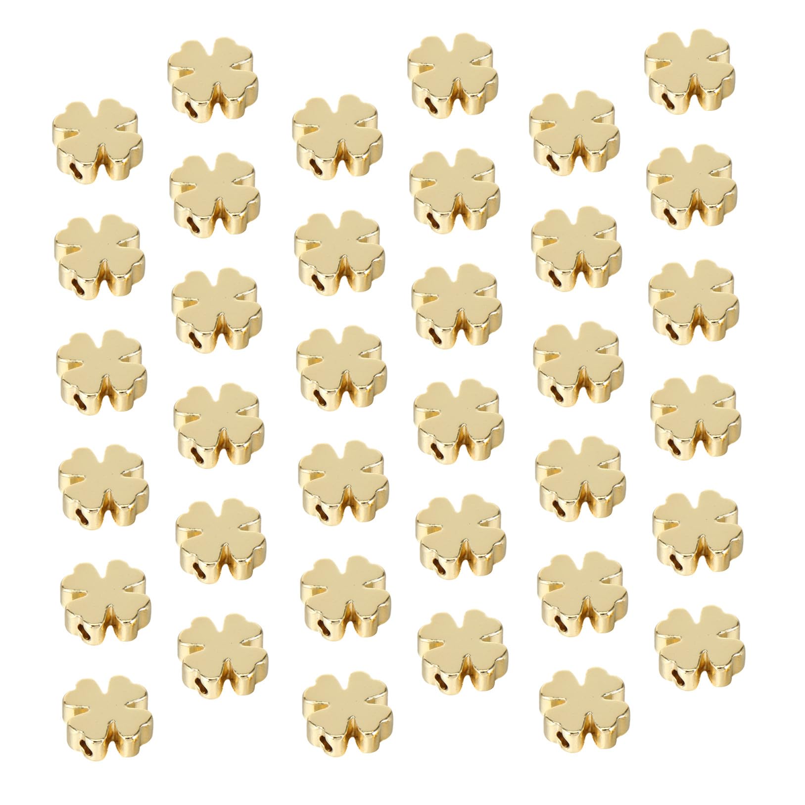 Angoily Perline Distanziatrici Fai da Te 60 Pezzi Dorate 6mm per Braccialetti e Gioielli Artigianali Accessori Foro Ampio per Creazioni Personalizzate e Regali Craft