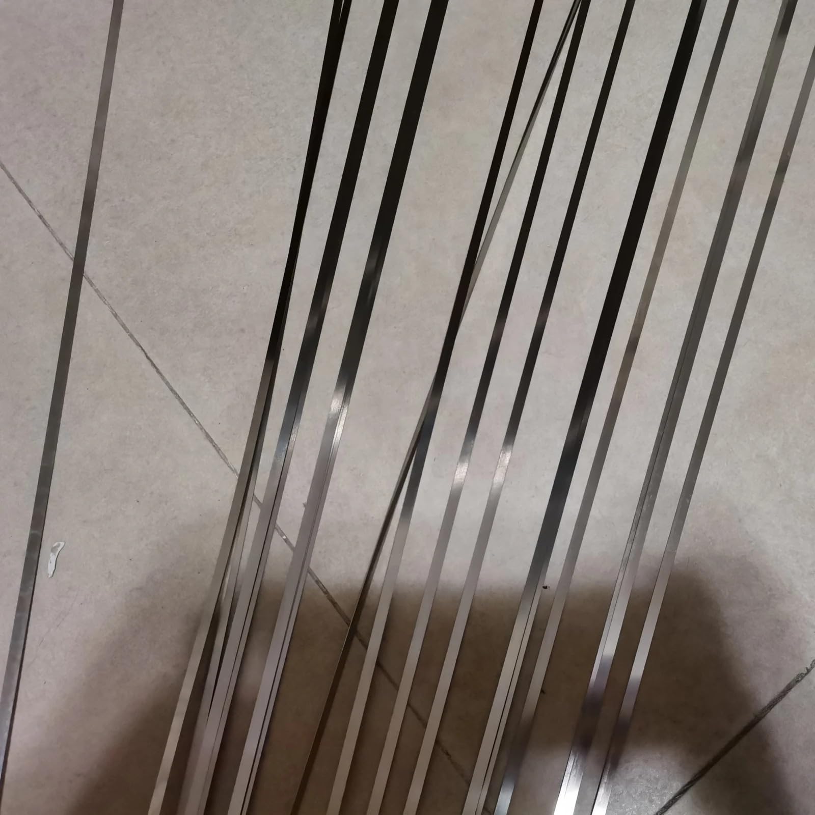 Dünne 304 Edelstahl-Folienstreifen – 5 Mm Breit, 0,1–0,5 Mm Stark, 1 M Oder 5 M Länge – Für DIY, Bau & Chemie