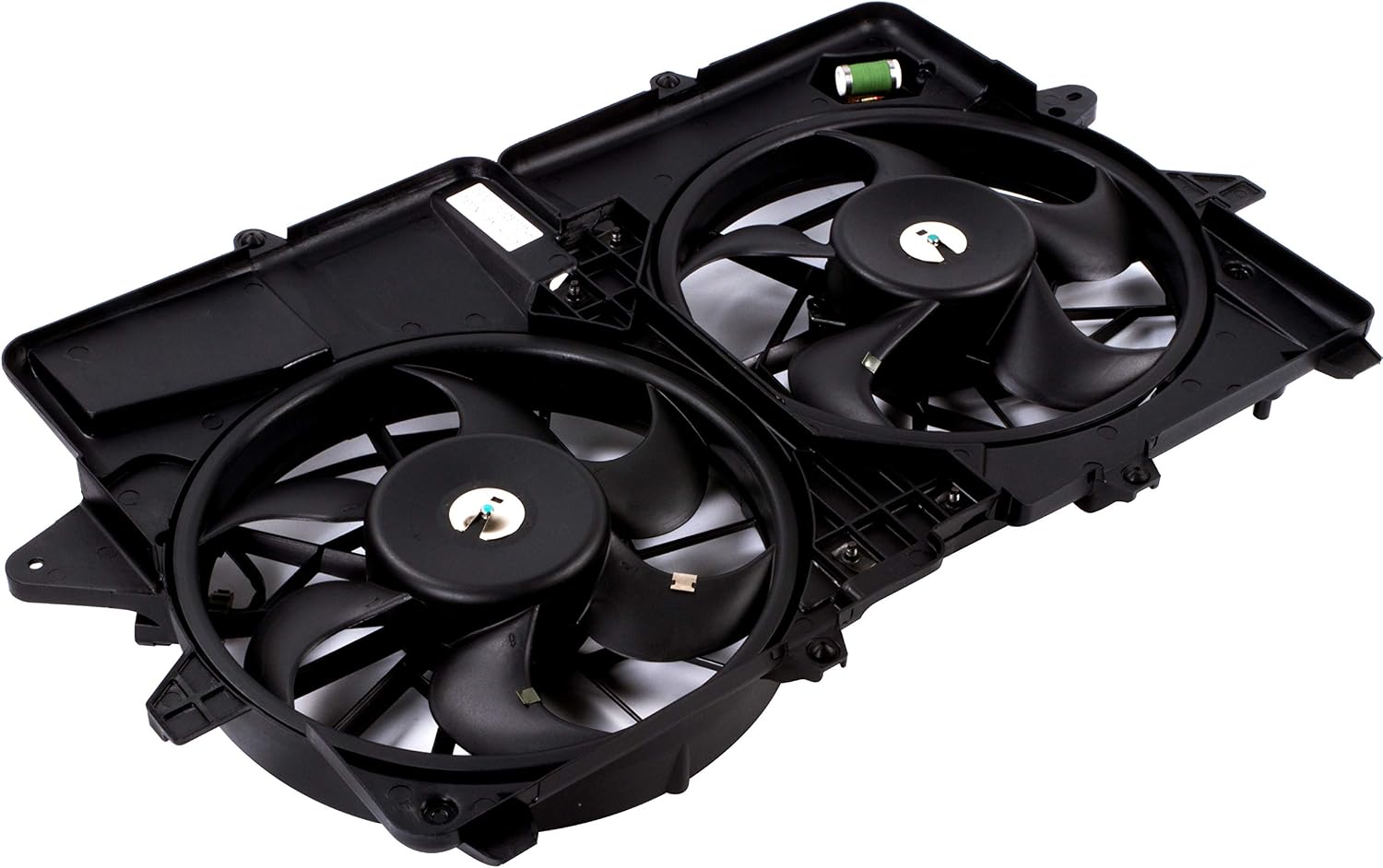 BOXI Radiator Cooling Fan Assembly Fit for Ford Escape Hybrid 2006-2012 / for Mercury Mariner Hybrid 2006 2007 2008 2009 2010 2011 5M6Z8C607AH 621-447
