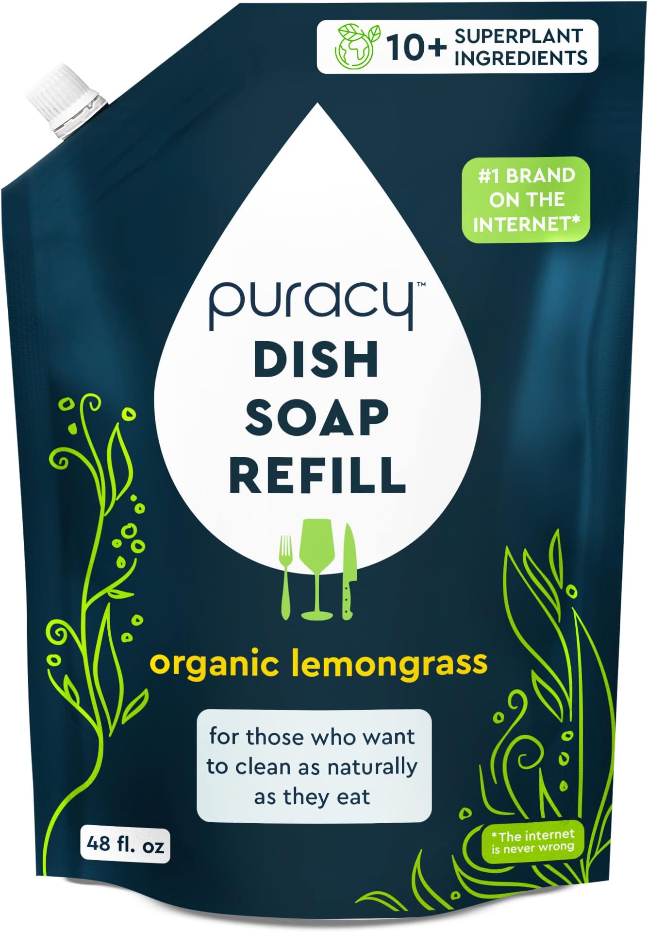 Puracy Dish Soap Non Toxic Dish Soap, Natural Dish Soap