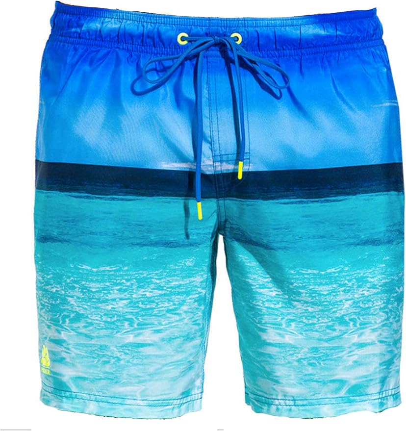 Sundek Men's Swimming Shorts blue azure : Amazon.co.uk: Fashion