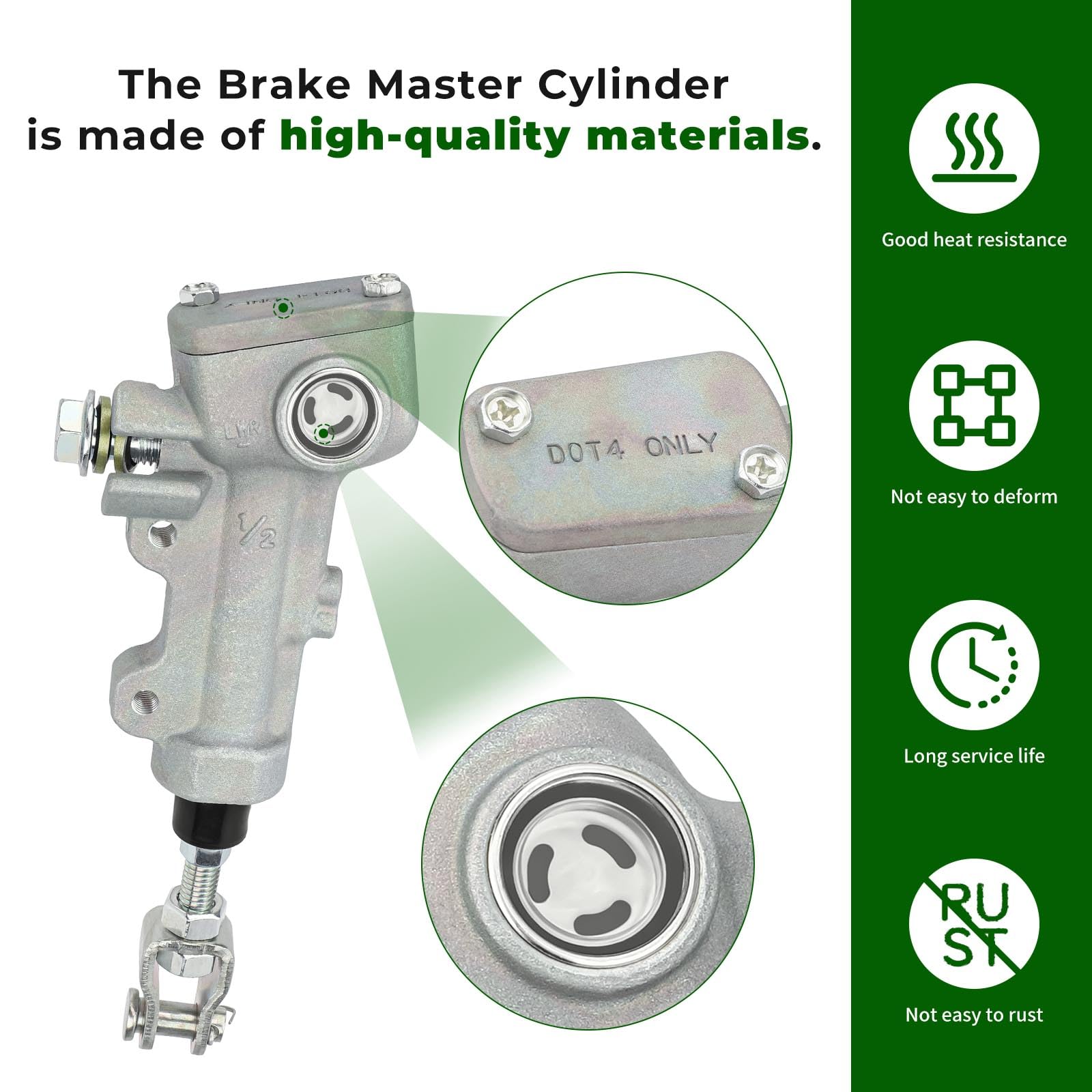 Amazon.com: M MATI Rear Brake Master Cylinder for Kawasaki KX125