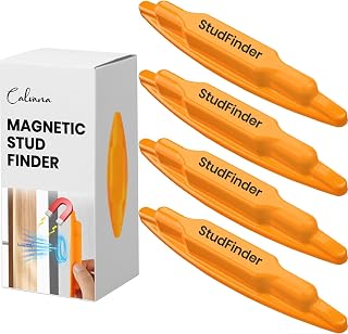 Calvana 4-Pack Magnetic Stud Finder Wall Scanner - Battery-Free Drywall Stud Detector, No Calibration, Wall-Safe Magnet Tool