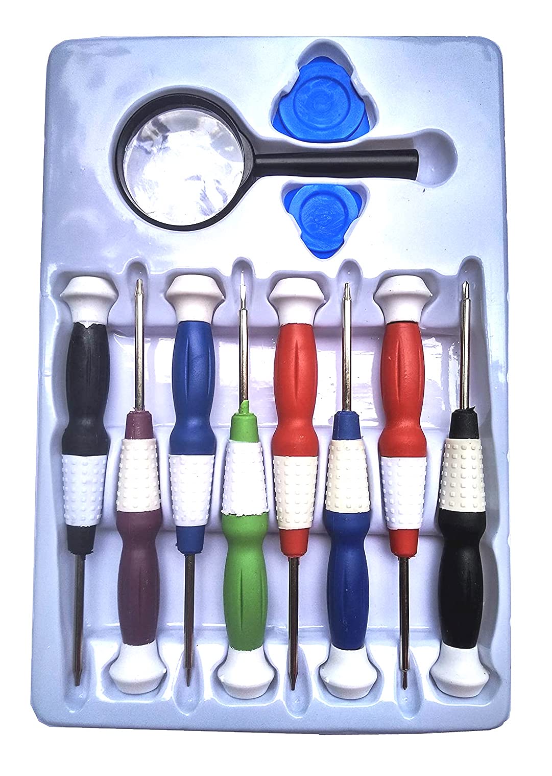 ikis - 11 in 1 Mobile Repair Kit with Magnifier Combination Screwdriver Set (Multicolour) (B095JPFQX4) Amazon Price History, Amazon Price Tracker