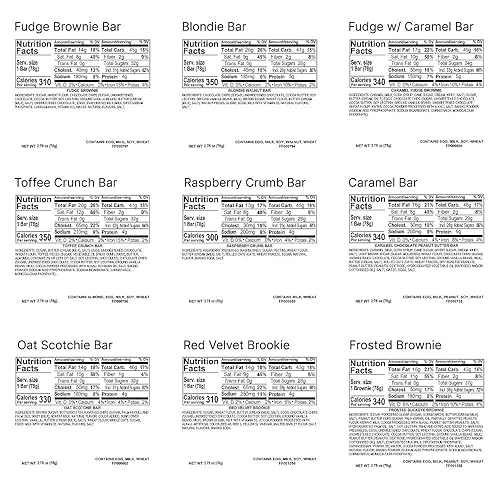 Miniatura 2 de Cheryl's Cookies Caja de regalo de brownie con 10 brownies surtidos, envueltos individualmente, gourmet, dulce de azúcar, caramelo, chocolate y