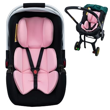 Infant Insert Compatible with Doona, Ultra-Thick Carseat Head Support for Infant, Breathable Baby Car Seat Head & Body Support Compatible with Graco, Britax, Chicco, Evenflo Car Seat | Soft Spong Filled, Breathable Air Mesh Fabric, Universal fit Graco, Britax, Chicco, Evenflo Car Seat, for 0-12 Months