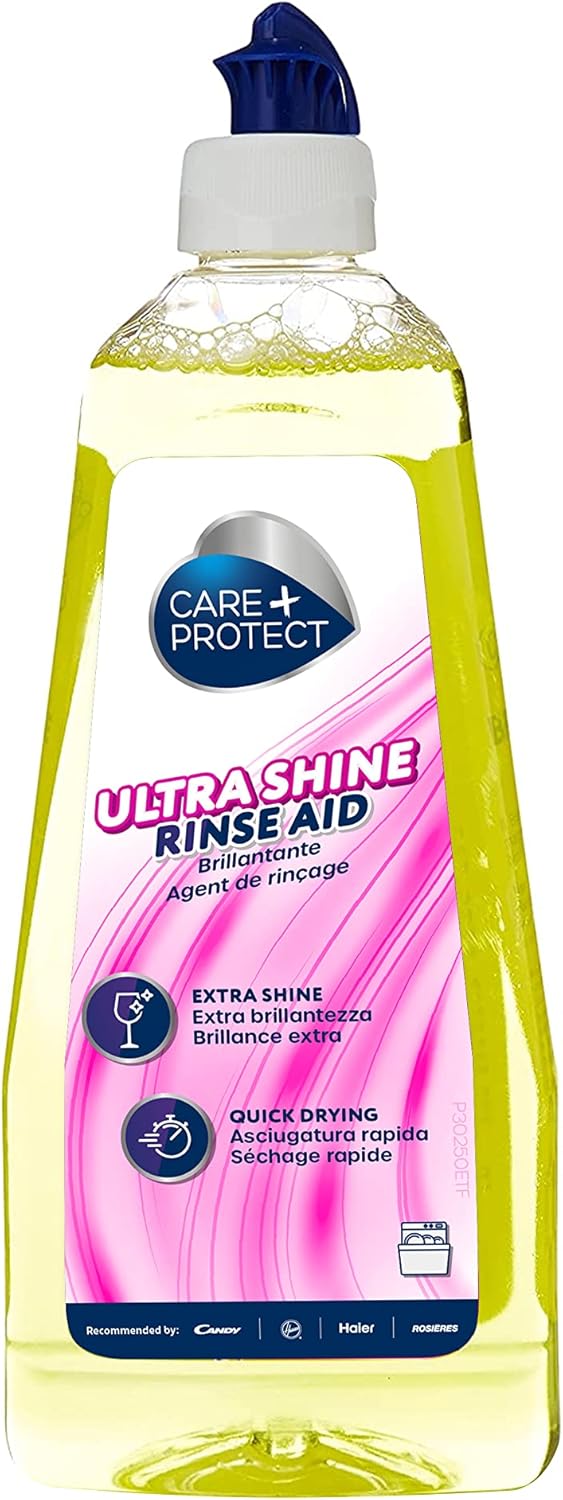 CARE+PROTECT Ultra Shine Universal Rinse Aid for Dishwasher, Powerful