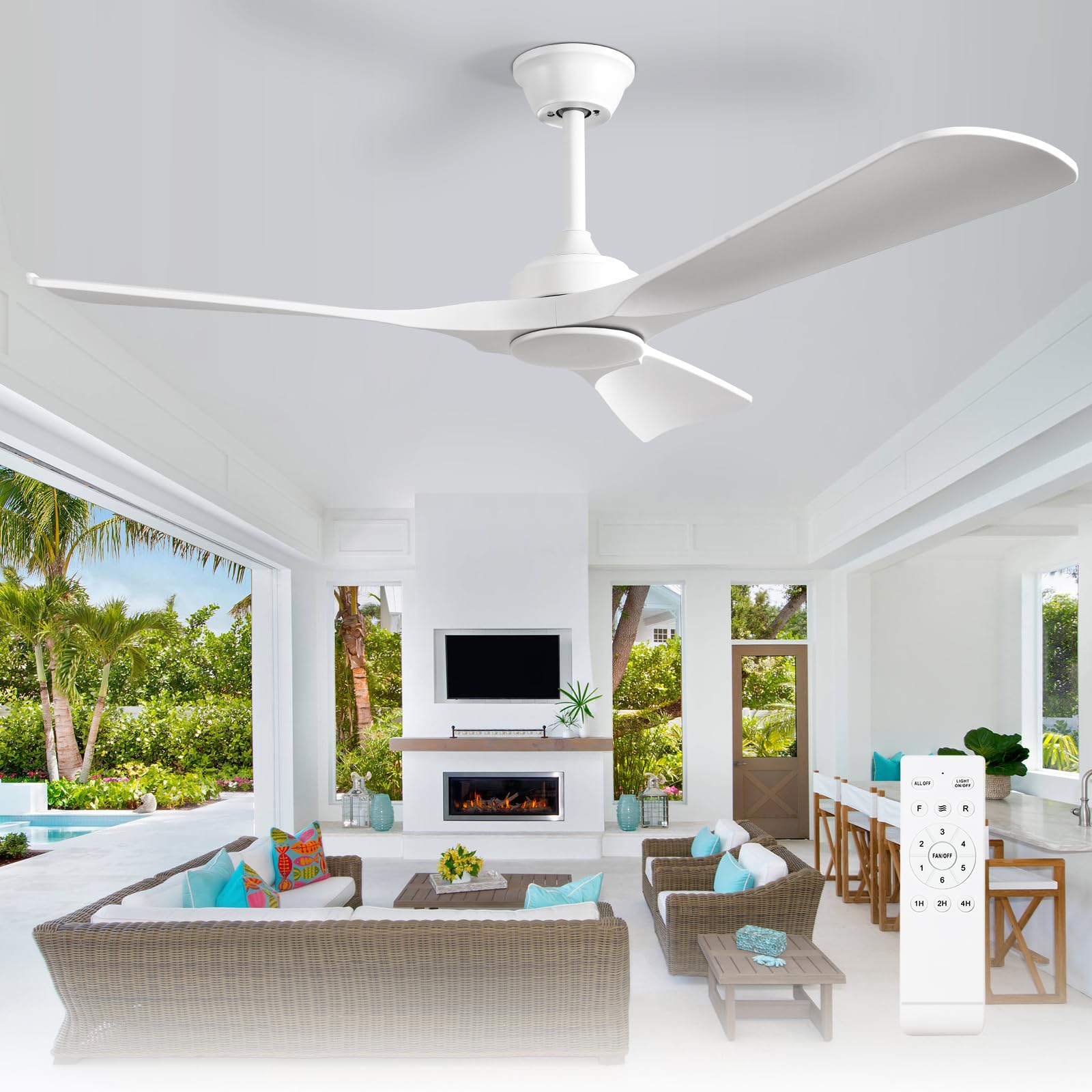 Depuley 52 No Light Ceiling Fan