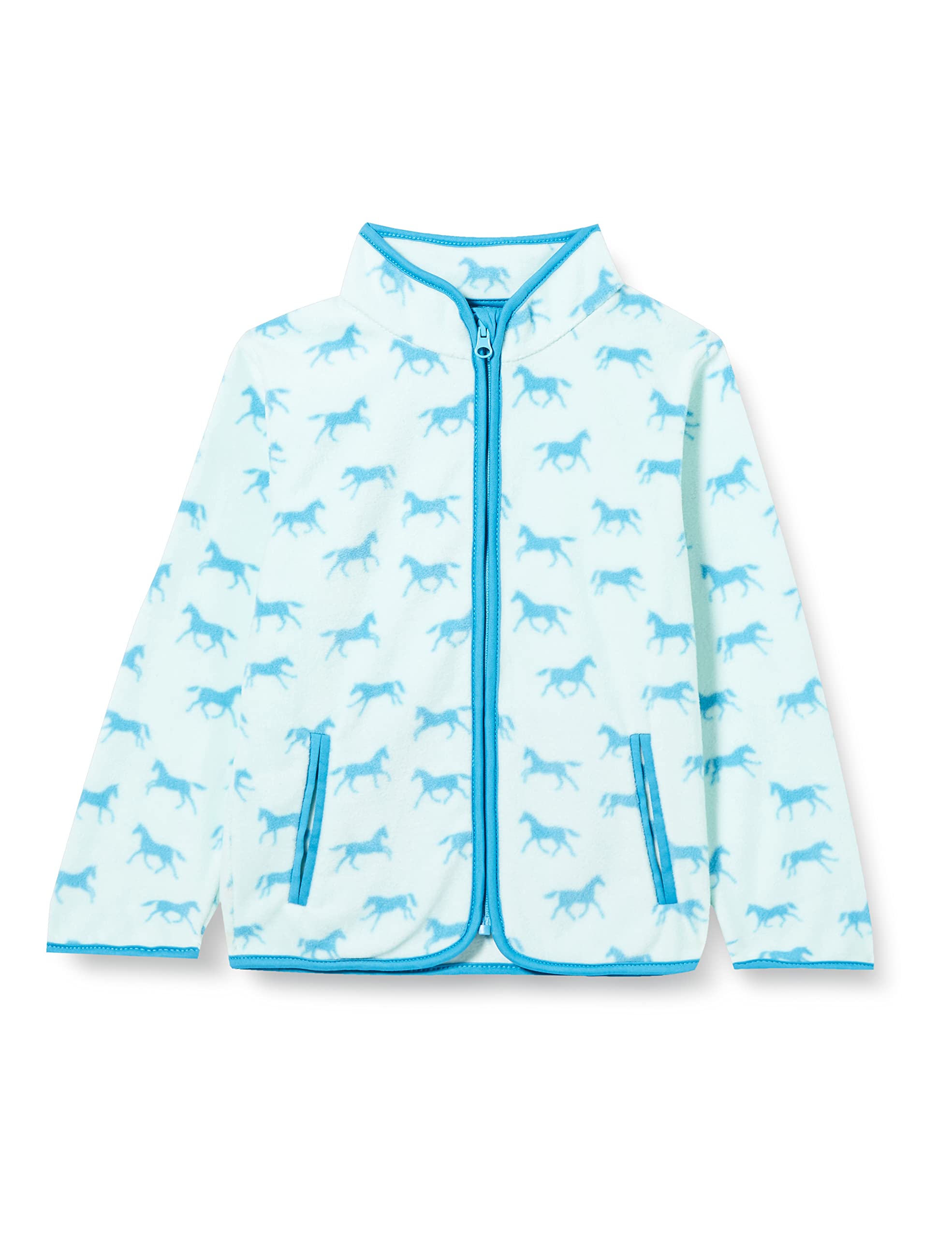 Playshoes Giacca in pile, Piano da esterno Unisex - Bambini e ragazzi, Cavalli, 152