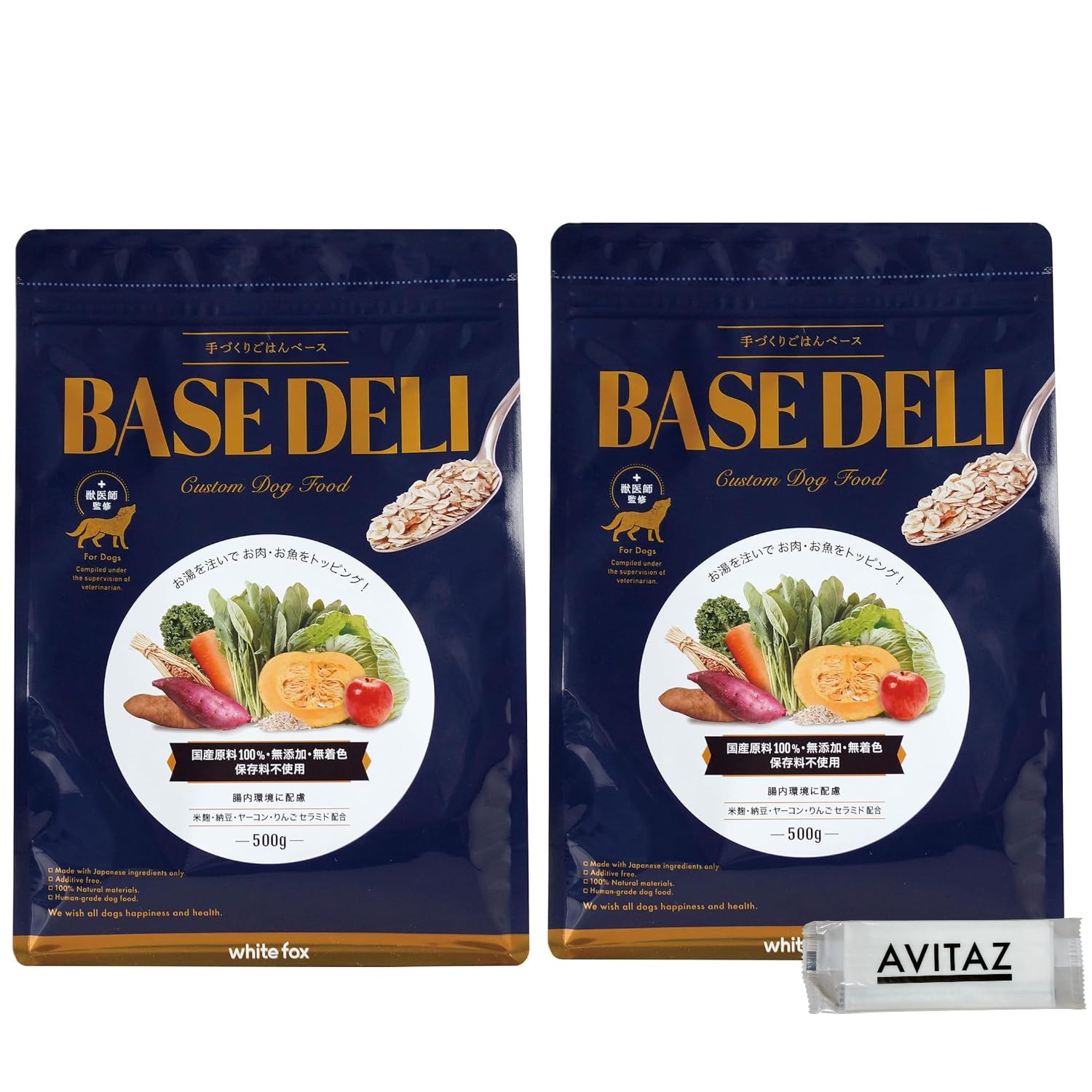 Amazon.co.jp: ホワイトフォックス 犬用 ベースデリ 500g×2袋 手作り