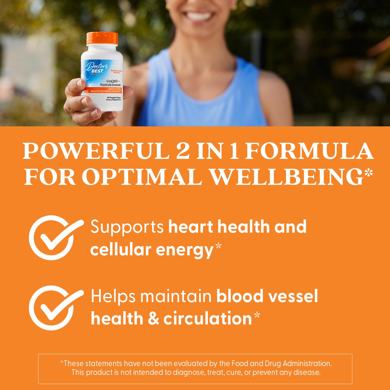 Amazon.com: Doctor's Best CoQ10 100 mg + Nattokinase 2,000 FU
