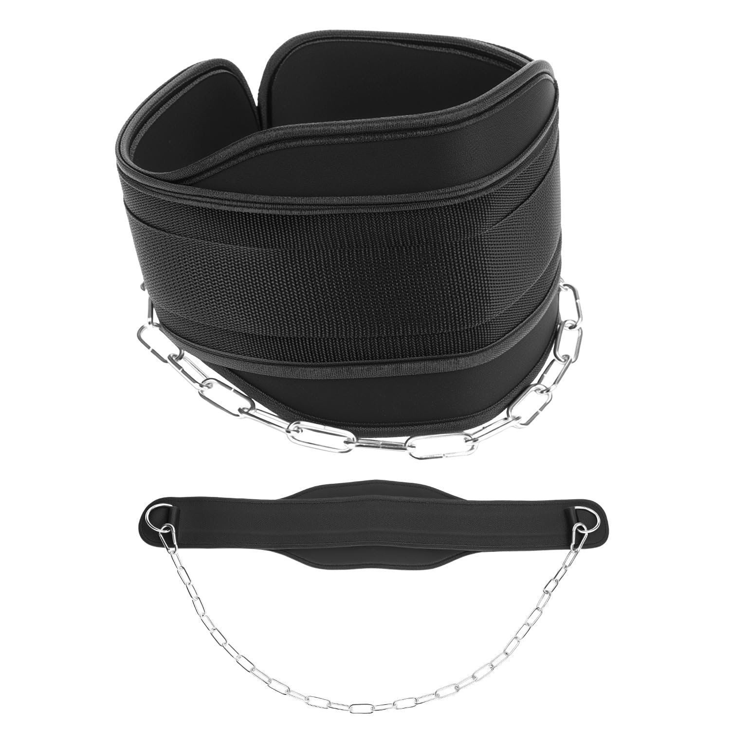 QWORK® Weight Lifting Belt With 36" Heavy Duty Steel Chain For Weightlifting