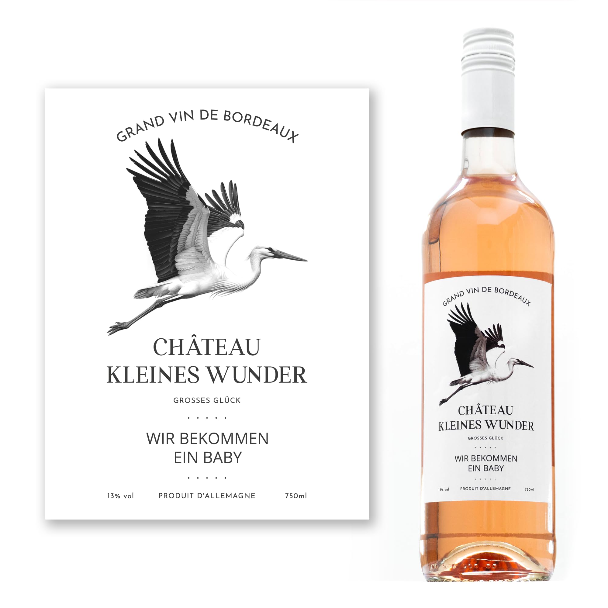 Bonbon Villa Schwangerschaft verkünden - Wir bekommen ein Baby, ihr werdet Oma und Opa, Schwangerschaftsverkündung kreativ, Witzig und stilvoll