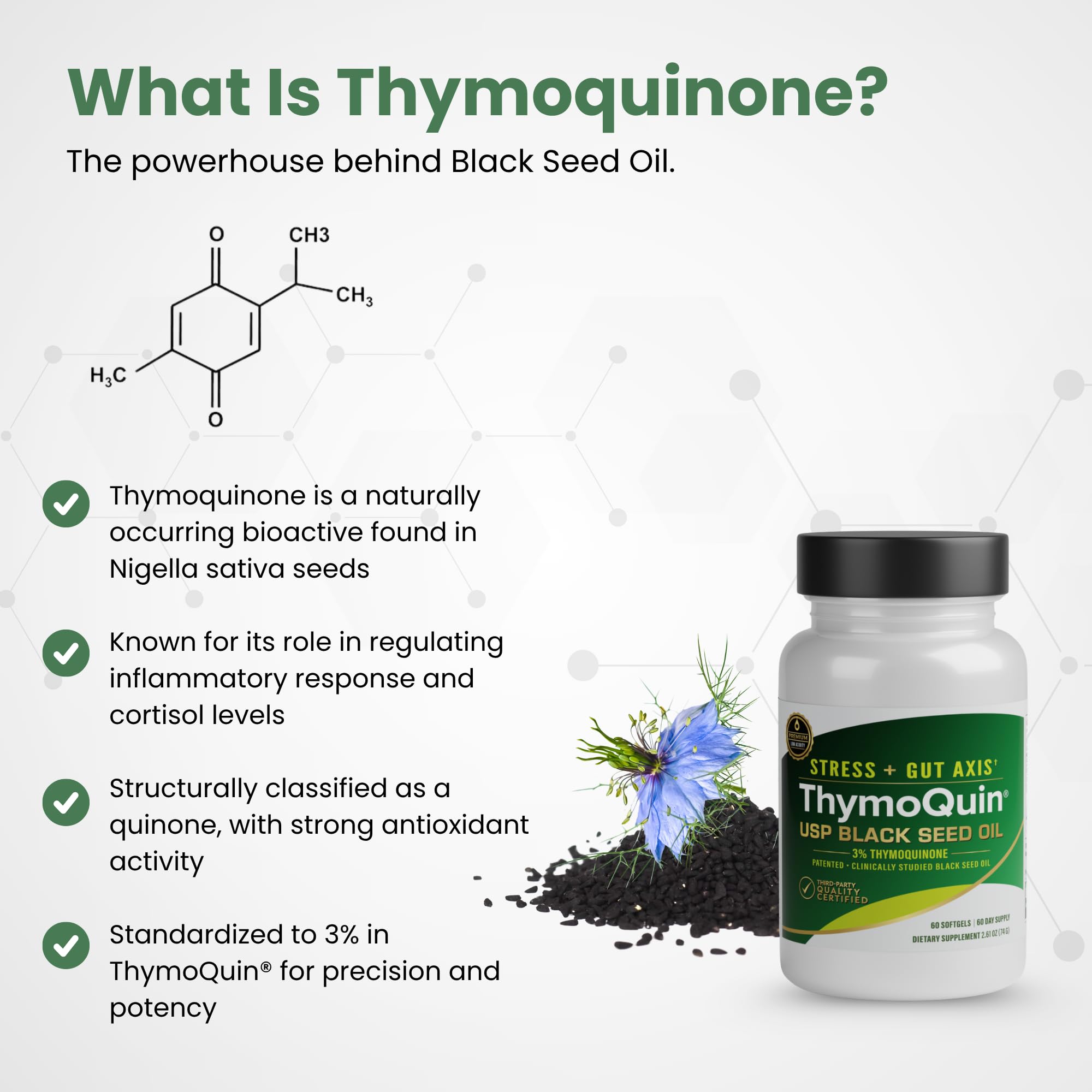 Organic Cold-Pressed Black Seed Oil Capsules for Skin, Joint, Metabolic & Immune Health | USP-Grade Pure Nigella Sativa with 3% Thymoquinone | Non-GMO Black Cumin Seed Oil, 60 Softgel — Amazon image 7