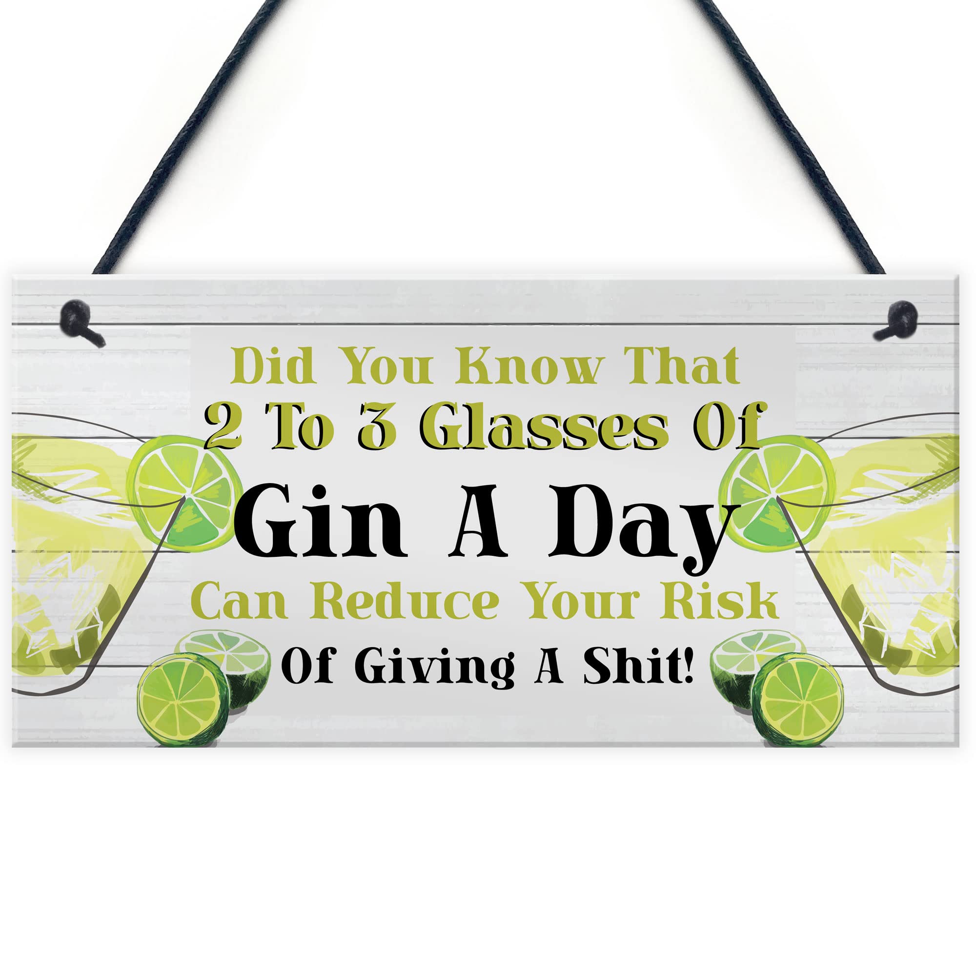 Red Ocean Funny Home Bar Sign Gin Plaque Gin Sign Garden Shed Man Cave Plaque Friend Gift Alcohol Gift