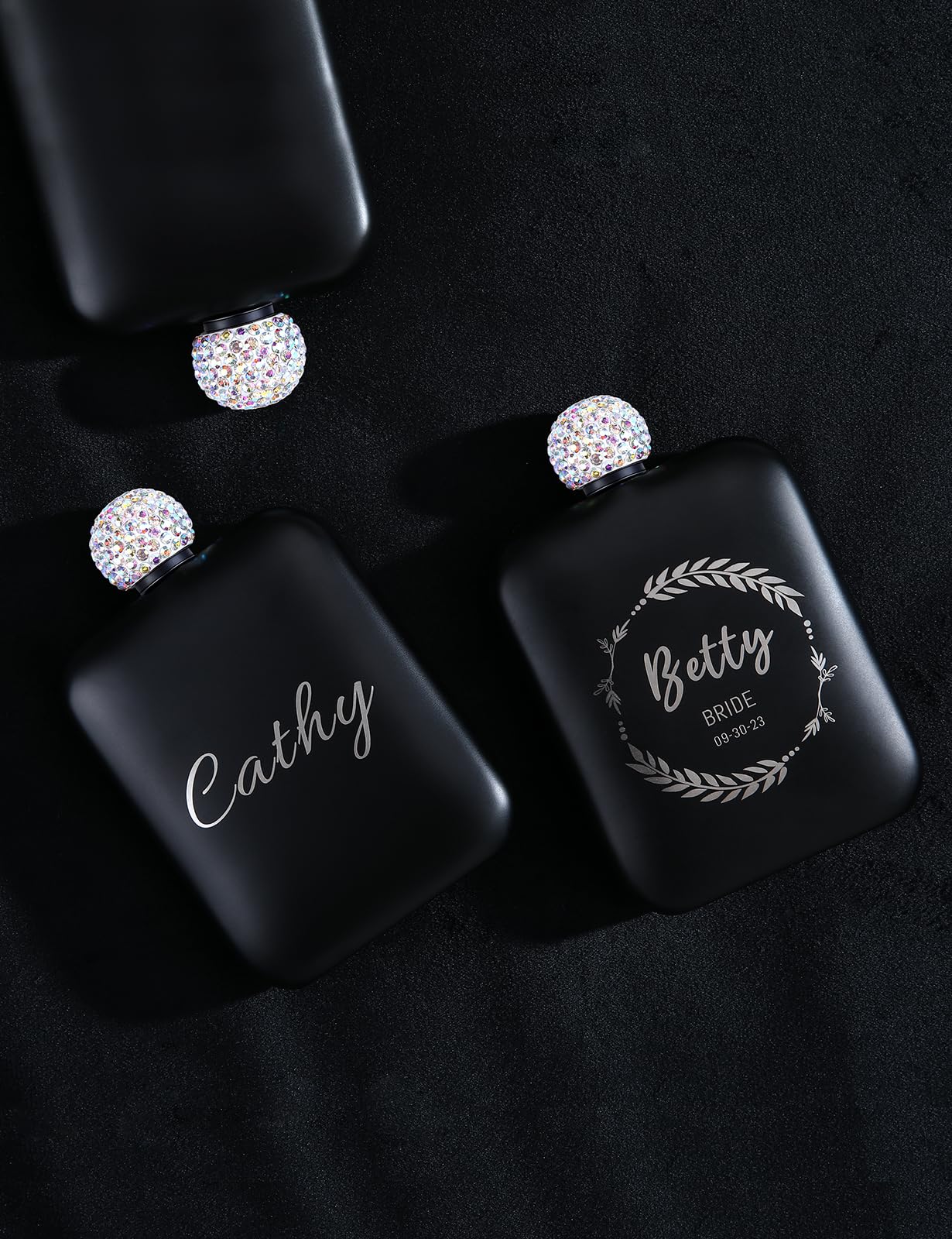 Personalized Flask for Women, Custom Whiskey Flask for Bridesmaid Gifts, Engraved Women Flasks for Wedding Party, Bachelorette Party, Bridal Shower